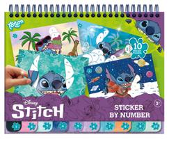Lipdukai, rinkinys Totum Disney Stitch Sticker By Number, įvairių spalvų