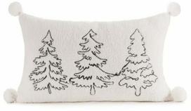 Kalėdinis dekoratyvinės pagalvėlės užvalkalas PSWA-343, balta sp./žalia sp., 50 cm x 30 cm