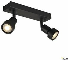 Šviestuvas lubų ir sienų SLV Puri, GU10, 2 x 50 W, juoda sp.
