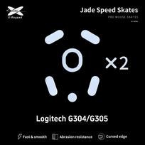 Kompiuterio pelės kojelės X-raypad Jade Skates Logitech G304 & G305, 2 vnt.