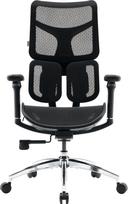 Žaidimų kėdė Sihoo Doro S100, 38.5 - 43.5 x 52.4 x 110 - 125 cm, juoda sp./chromo sp.