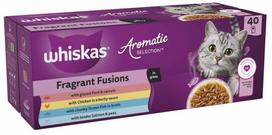 Šlapias kačių maistas Whiskas Aromatic, žuvis/vištiena/kiauliena, 0.085 kg, 40 vnt.