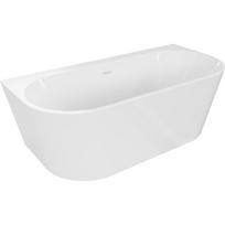 Vonia su sienele, laisvai pastatoma Mexen Oval Plus, 170 cm x 80 cm x 58 cm, ovalas, balta sp.