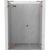 Dušo durys Mexen Lunar L Left, 120 cm x 200 cm, rausvojo aukso sp./grūdintas