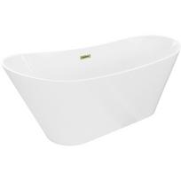 Vonia, laisvai pastatoma Mexen Dora, 160 cm x 75 cm x 72 cm, ovalas, aukso sp./balta sp.