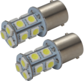 Automobilio lemputė BA15S, led, sidabro sp., 12 V