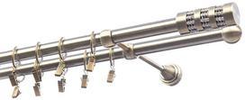 Karnizo komplektas Olimp Cylinder Krysztal, 300 cm, Ø 19 mm, antikinio aukso