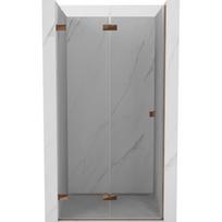 Dušo durys Mexen Lunar-F Left, 80 cm x 200 cm, rausvojo aukso sp./grūdintas