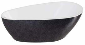 Vonia, laisvai pastatoma Besco Goya A-Line Glam, 170 cm x 80 cm x 65 cm, ovalas, grafito sp.