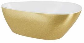 Vonia, laisvai pastatoma Besco Goya A-Line Glam, 170 cm x 80 cm x 65 cm, ovalas, aukso sp.