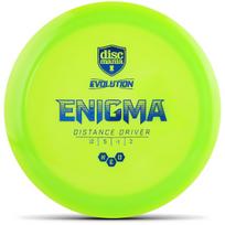 Skraidanti lėkštė Discmania Enigma 12/5/-1/2, 21 cm x 21 cm, geltona sp., 0.172 kg