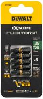 Smūginiai atsuktuvų antgaliai Dewalt Extreme Flex Toro, T25, 25 mm