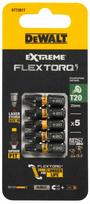 Smūginiai atsuktuvų antgaliai Dewalt Extreme Flex Toro, T20, 25 mm