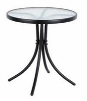 Lauko stalas Trapani, juoda sp., 60 cm x 60 cm x 70 cm