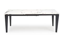 Stalas išskleidžiamas Felix, balta sp./juoda sp., 141 - 201 cm x 81 cm x 76 cm