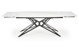 Stalas išskleidžiamas Alfredo, balta sp./juoda sp., 160 - 240 cm x 91 cm x 76 cm