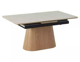 Valgomojo stalas išskleidžiamas Monaco, rusva sp., 160 - 200 cm x 90 cm x 75 cm