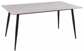 Valgomojo stalas Rion, juoda sp./pilka sp., 160 cm x 80 cm x 76 cm