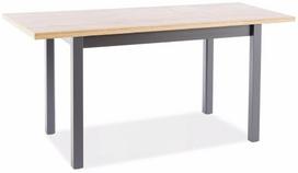 Valgomojo stalas išskleidžiamas Adam, juoda sp./rusva sp., 100 - 140 cm x 60 cm x 75 cm