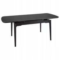 Valgomojo stalas išskleidžiamas Sento, juoda sp., 120 - 180 cm x 80 cm x 75 cm