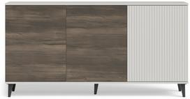 Spintelė Random, ruda sp./balta sp./juoda sp., 40 cm x 160 cm x 82 cm