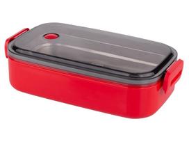 Dėžutė maistui Altom Design THK-094924, 1.3 l, 21.5 cm x 11.5 cm, juoda sp./raudona sp.