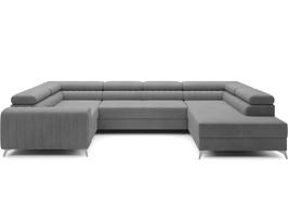 Modulinė sofa Louis Monolith 85, pilka sp., kairinė, 202 x 347 cm x 92 cm
