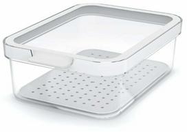 Šaldytuvo organizavimo dėžutė Cauma THK-090799, 19.6 cm x 13.6 cm, skaidri sp./balta sp.