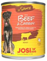 Šlapias šunų maistas Josera JosiDog In Sauce, jautiena/morkos, 0.830 kg