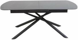 Valgomojo stalas išskleidžiamas Vector, juoda sp., 160 - 200 cm x 90 cm x 76 cm