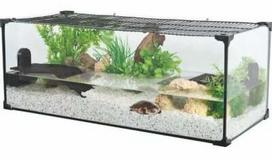 Akvariumas Zolux Karapas Aqua 309527, skaidri sp./juoda sp., su įranga, 45 l