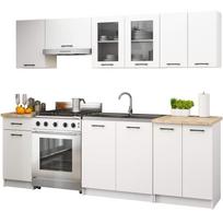 Virtuvės baldų komplektas Akord Furniture Factory Oliwia, balta sp., 2.4 m