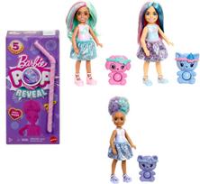 Lėlė su priedais Mattel Barbie Chelsea Pop Reveal Treat JFY01, 12 cm, (spalva/dizainas parenkami atsitiktine tvarka)