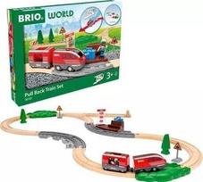 Žaislinis traukinys Brio World Pull Back, įvairių spalvų