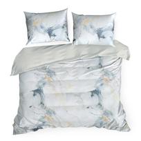 Patalynės užvalkalų komplektas Design 91 Verano 12 PTB-40, aukso sp./balta sp./pilka sp., 70 x 80 cm, 200 x 220 cm