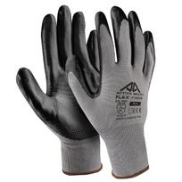 Darbo pirštinės atsparios įpjovimui Active Gear Flex, suaugusiems, juoda sp./pilka sp., L