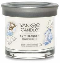 Žvakė, aromatinė Yankee Candle Signature Small Soft Blanket, 20 - 30 h, 122 g, balta sp.