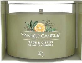 Žvakė, aromatinė Yankee Candle Mini Sage & Citrus, 7 - 10 h, 37 g, Žalia sp.