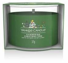 Žvakė, aromatinė Yankee Candle Mini Shimmering Christmer Tree, 7 - 10 h, 37 g, Žalia sp.