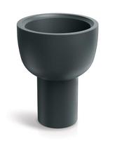 Gėlių vazonas Prosperplast MOLTA TMV40-107GR, plastikinis, Ø 40 cm, pilka sp.