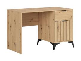 Rašomasis stalas su lentyna Lamea, 120 cm x 60 cm, 78 cm, artisan oak