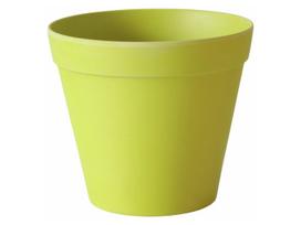 Gėlių vazonas Garden, plastikinis/bambukas, 15 cm x 15 cm, Ø 15 cm, žalia sp.