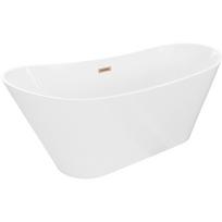 Vonia, laisvai pastatoma Mexen Dora, 160 cm x 75 cm x 72 cm, ovalas, balta sp./vario sp.
