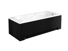 Vonia, įmontuojama Besco Majka Nova, 170 cm x 70 cm x 58.5 cm, stačiakampis, balta sp./juoda sp.