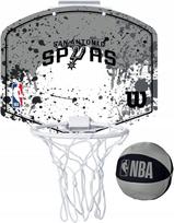 Pakabinama krepšinio lenta su lanku, su kamuoliuku Wilson Antonio Spurs, su kamuoliuku