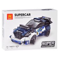 Konstruktorius, automobilis Wange Super Car Super Champions ZA5745, 164 vnt., mėlyna sp.