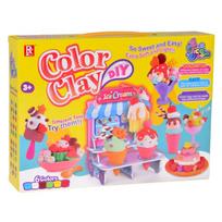 Plastilino rinkinys, su priedais, ledų rinkinys ZA5711, įvairių spalvų