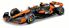 Žaislinis automobilis Bburago F1 McLaren MCL38 18-28511, 1:24, juoda sp./oranžinė sp.