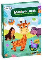 Magnetinė knyga - dėlionė Color Day Animals, žalia sp., 47 vnt.