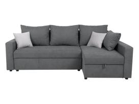 Kampinė sofa - lova Przemek IV, pilka sp., 240 x 138 cm x 89 cm